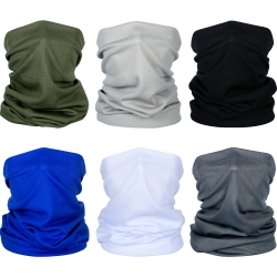 Summer Face Cover UV Protection Neck Gaiter Scarf Sunscreen Breathable Bandana